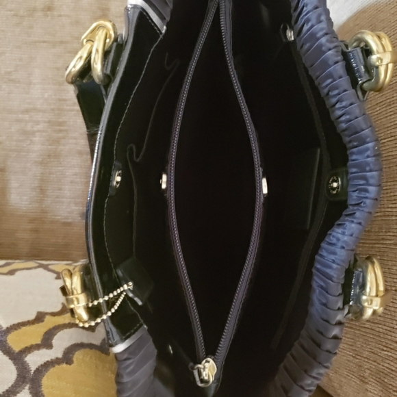 Coach Ashley Gathered Satin Carryall Tote Satchel - Picture 3 of 3